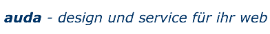 auda - design und service für ihr web - logo